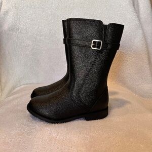 Stride Rite Toddler Size 8 Josephine Boot Black Glitter